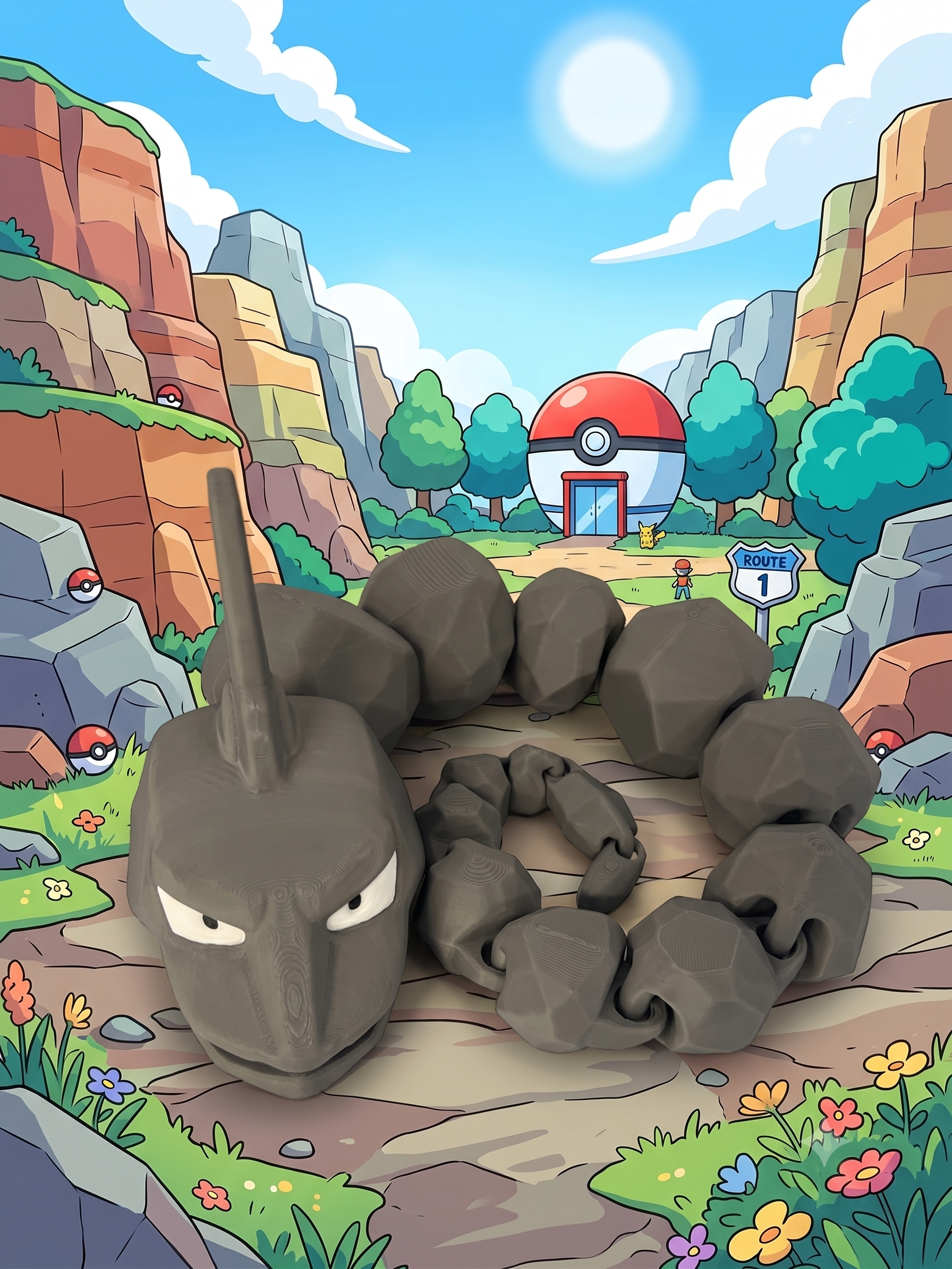 Rock Snake (Articulated) Model Size