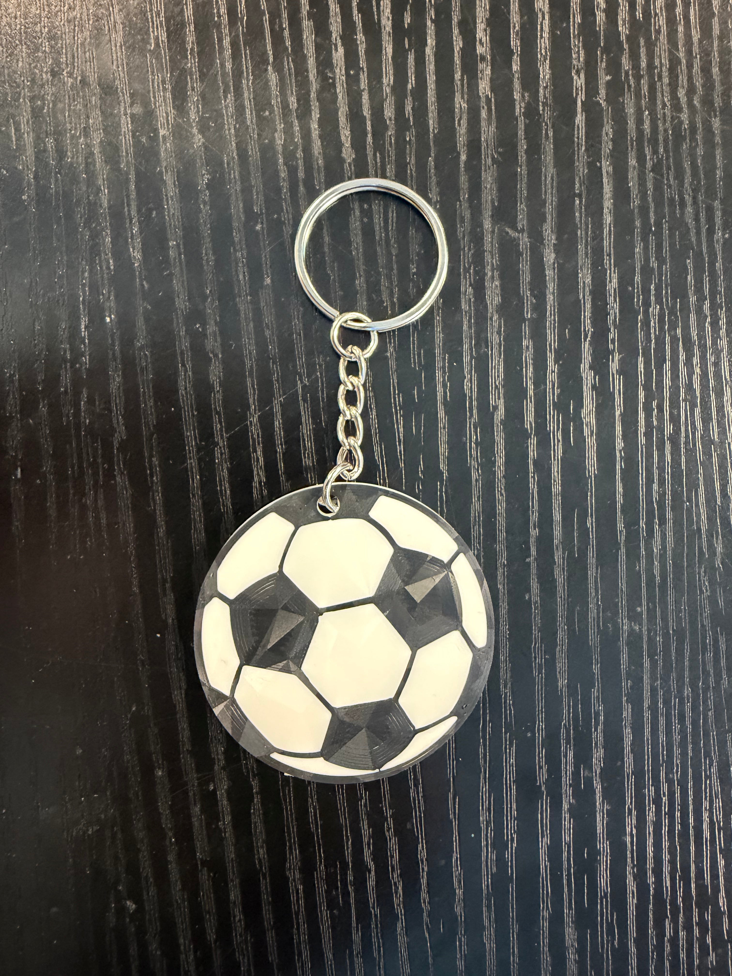 Keychain - Soccer Ball Holographic (2D)