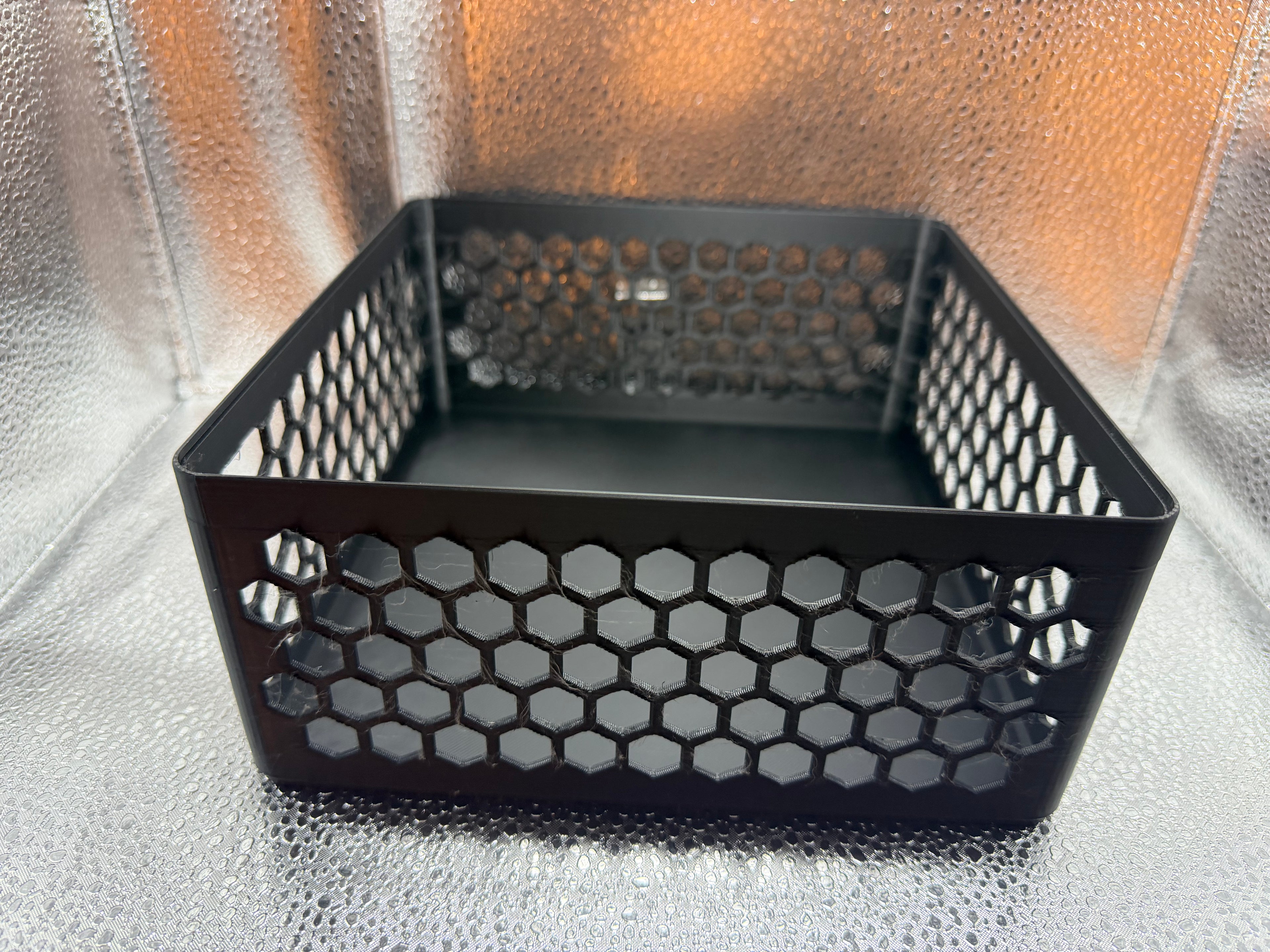 Stackable Large Square Storage Basket  9.7 inches x 9.7 inches x 4.4 inches tall