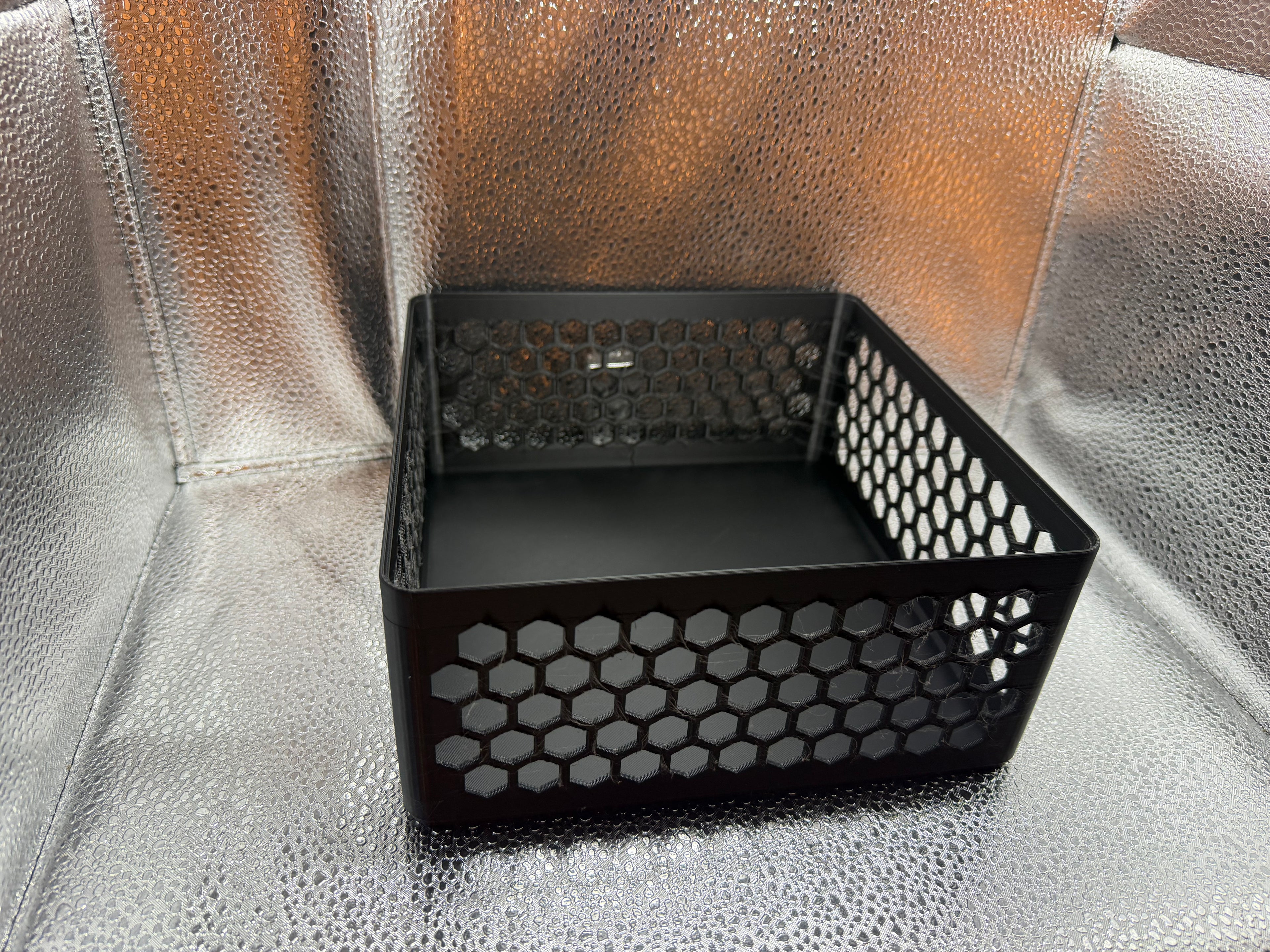 Stackable Large Square Storage Basket  9.7 inches x 9.7 inches x 4.4 inches tall