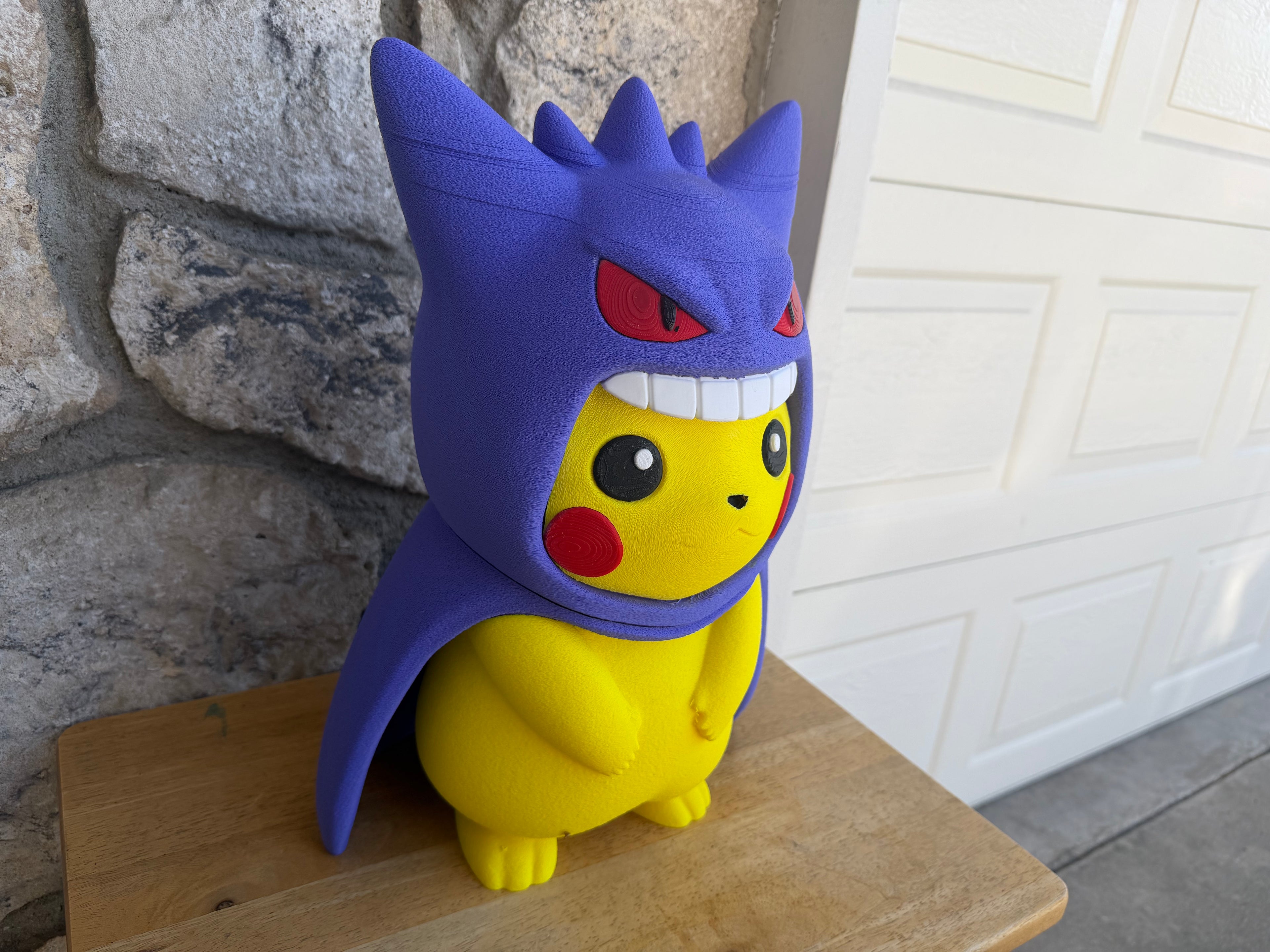Electric Rat Wearing Costume 10 inches wide x 10 inches long x 2 feet tall