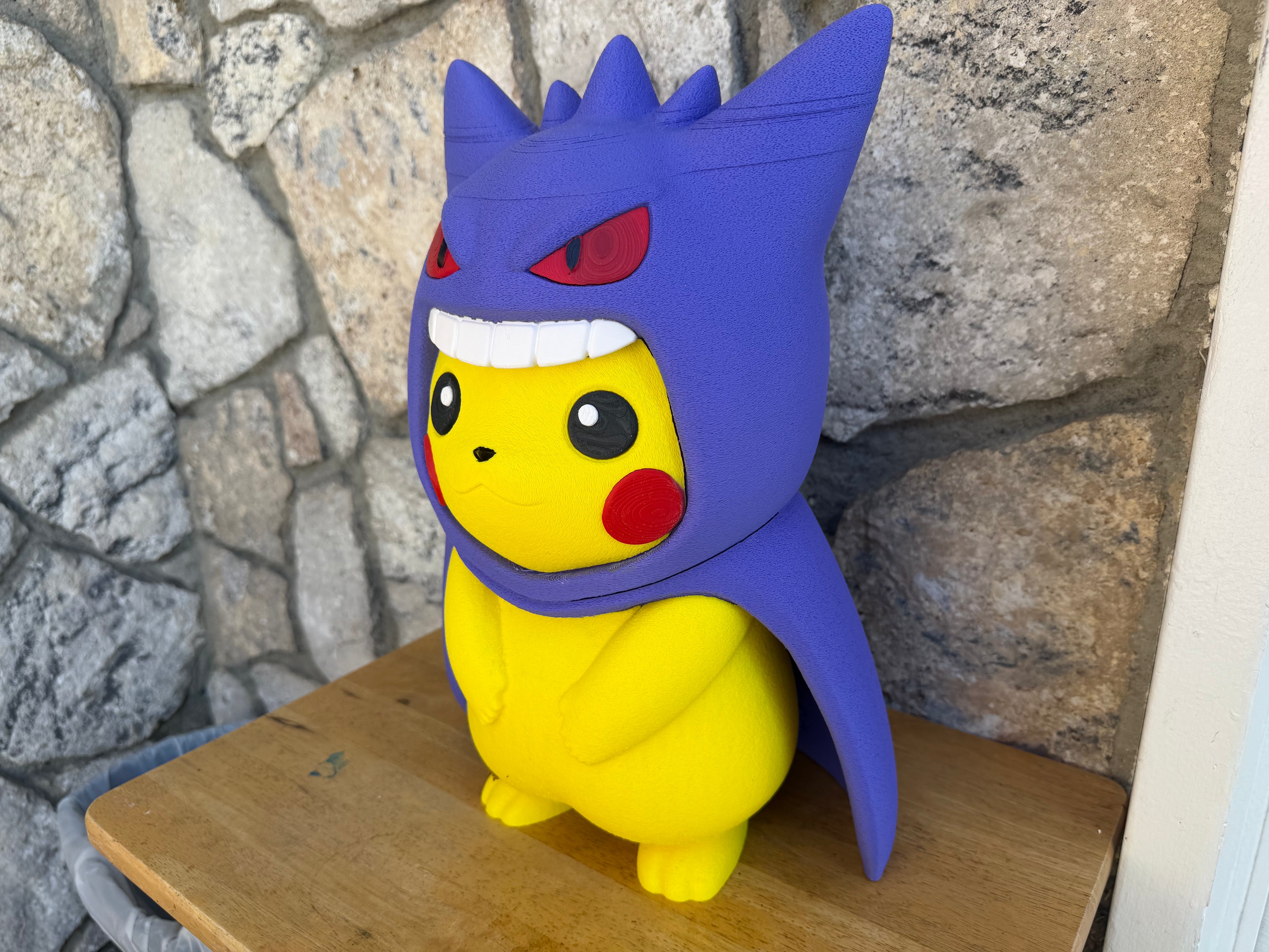 Electric Rat Wearing Costume 10 inches wide x 10 inches long x 2 feet tall