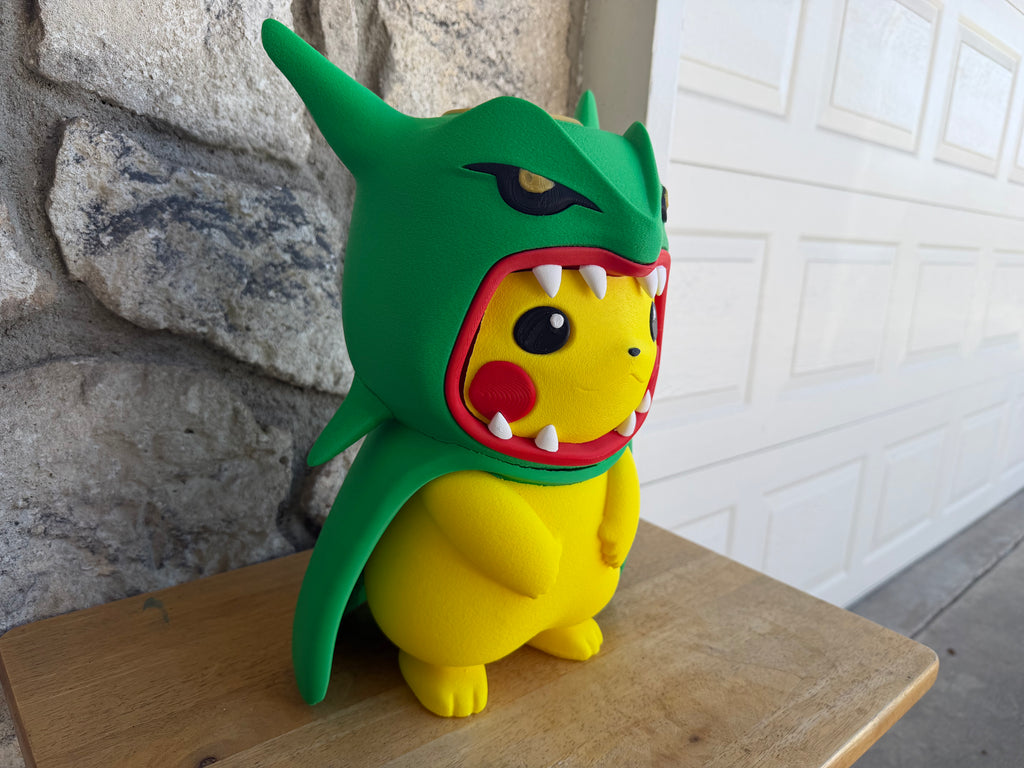 Electric Rat Wearing Snake Costume 10 inches wide x 6 inches long x 2 feet tall