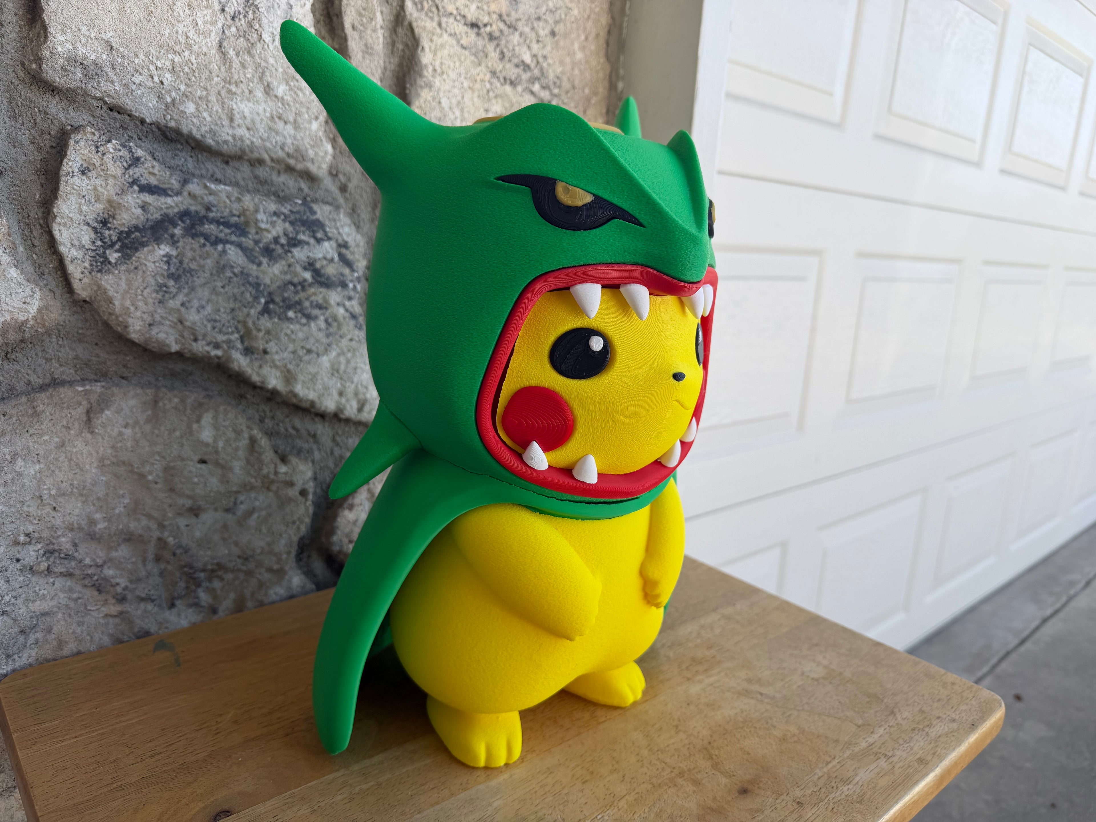 Electric Rat Wearing Snake Costume 10 inches wide x 6 inches long x 2 feet tall