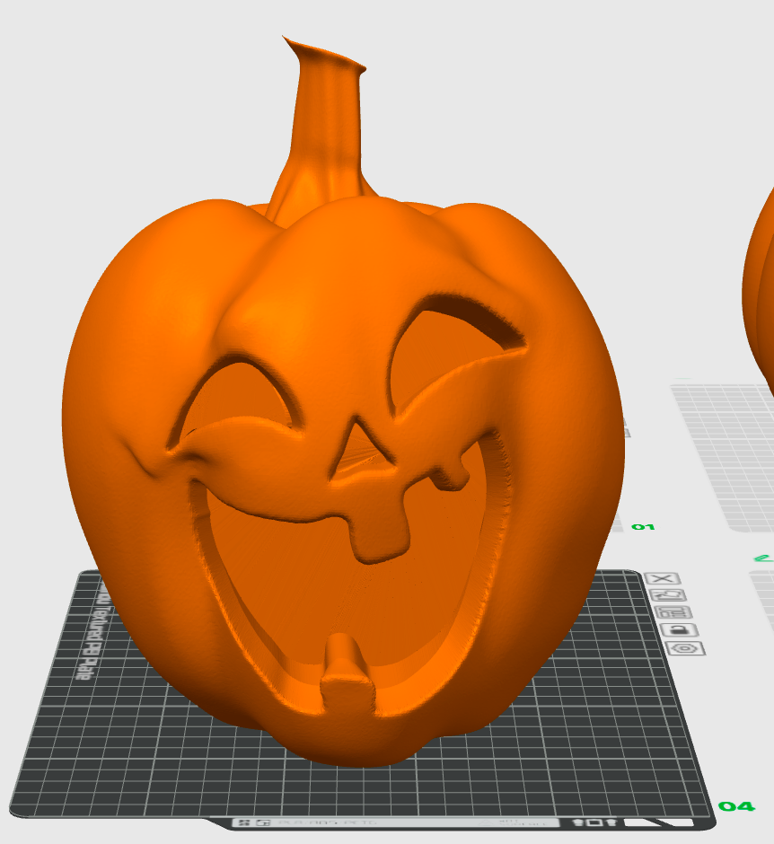 Laughing Pumpkin 10 inches wide x 10 inches long x 10 inches tall